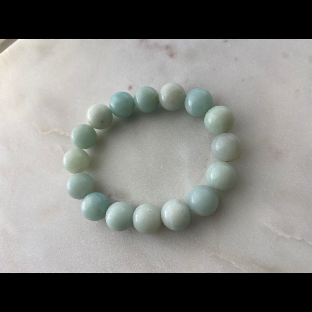 Honu Beads Sea Mint Stone
